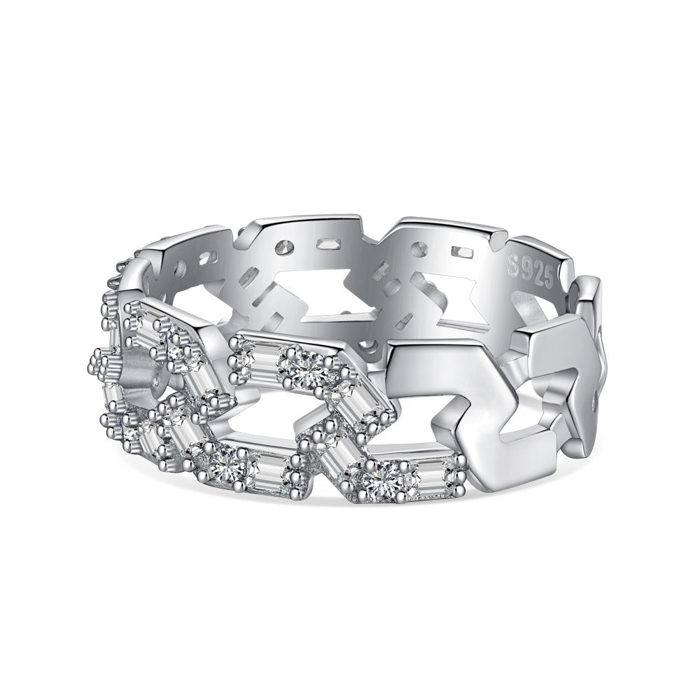 925 sterling silver colored zircon ring