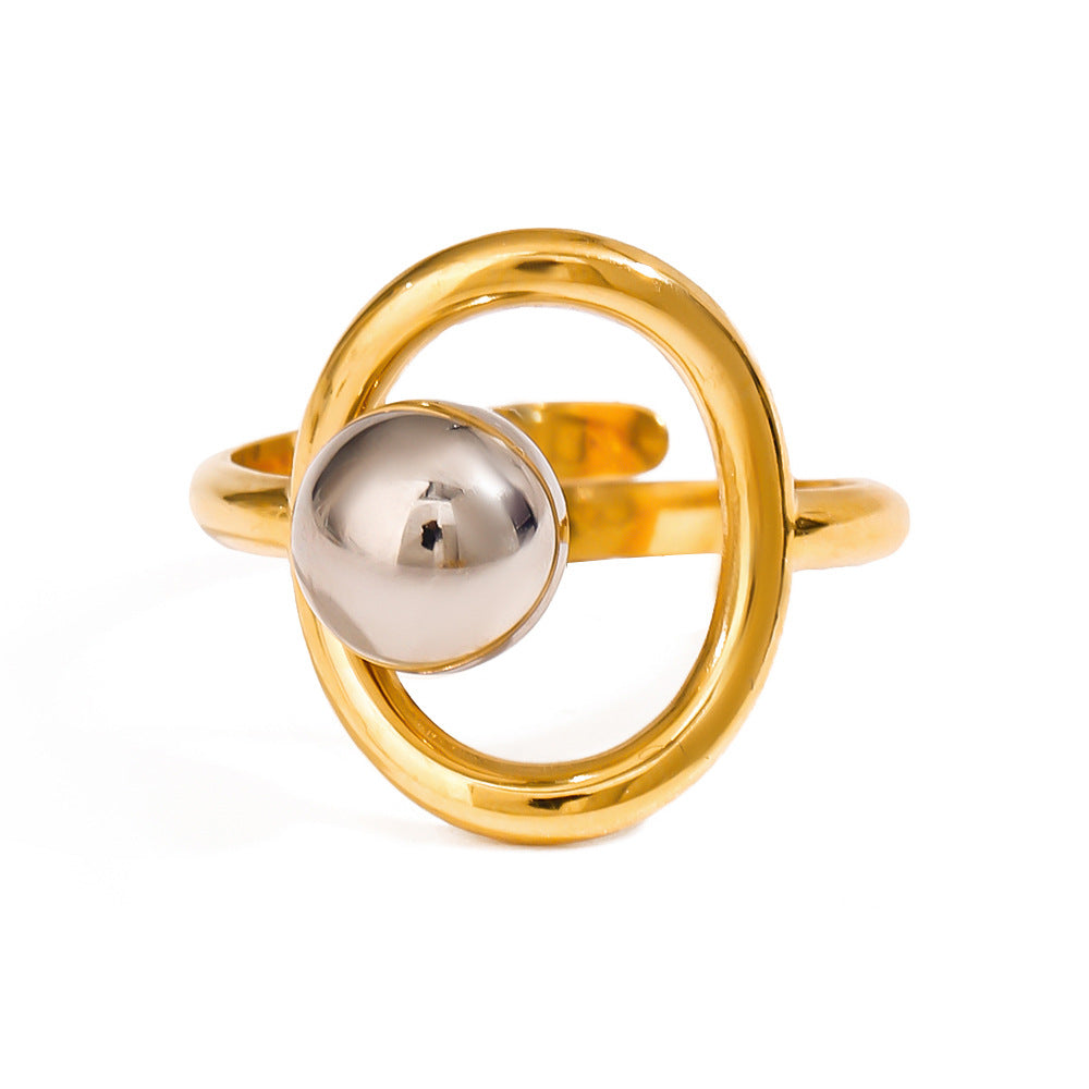 Stainless steel color matching steel ball opening ring