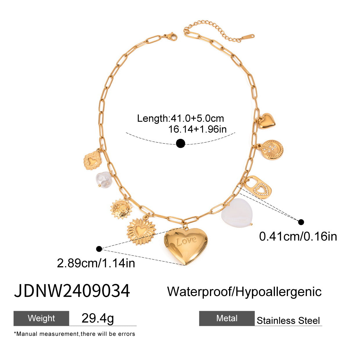 Titanium steel beach resort wind shell necklace