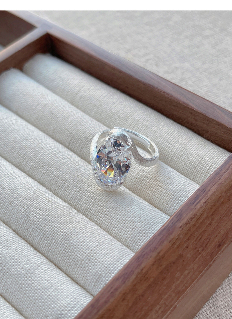 925 Silver Aurora Zircon Ring