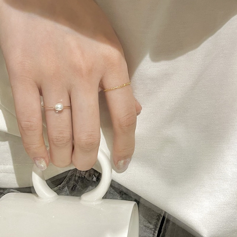 American 14k gold solid stackable washable ring