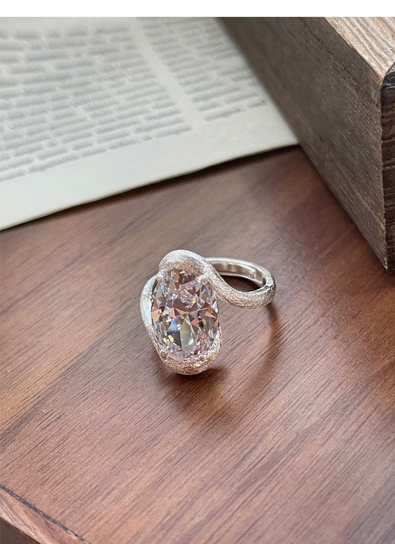 925 Silver Aurora Zircon Ring
