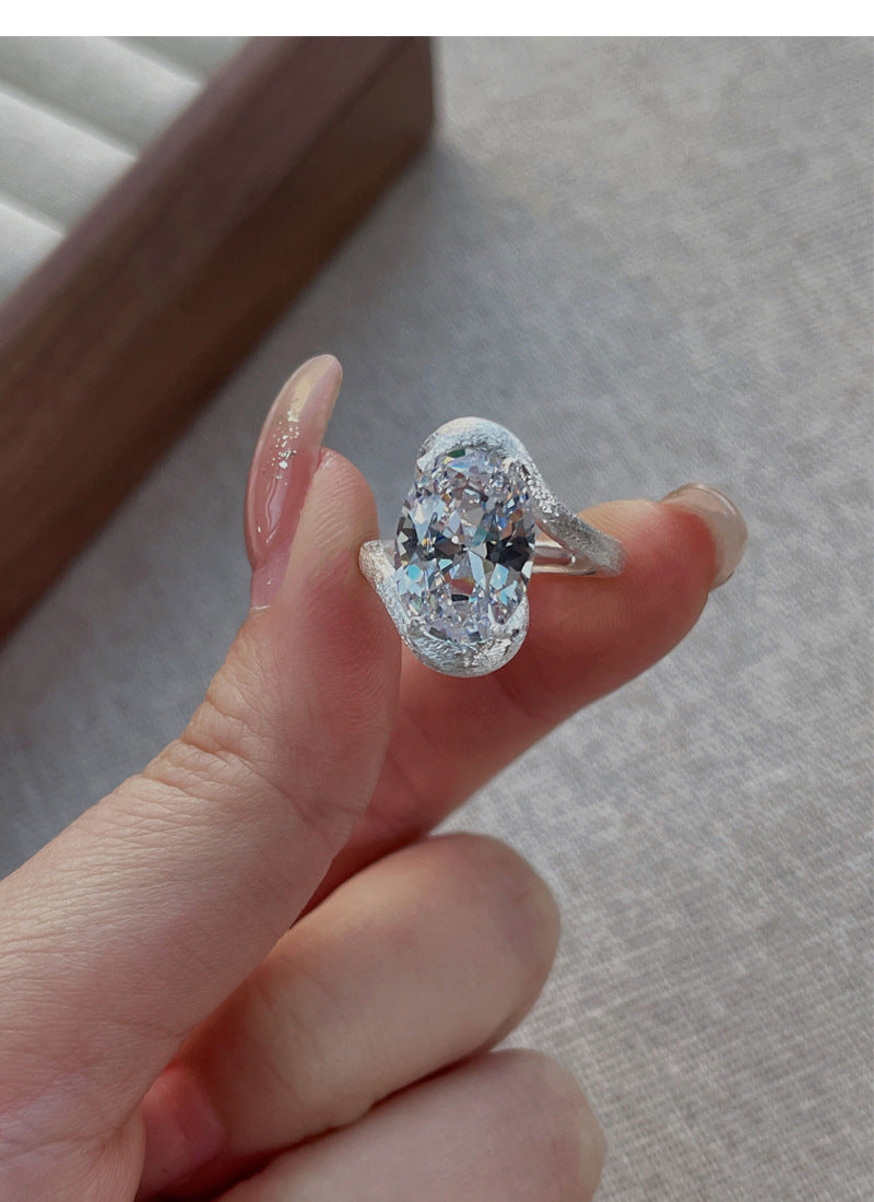 925 Silver Aurora Zircon Ring