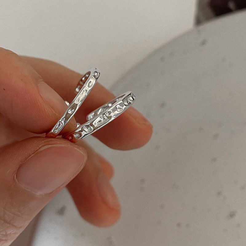 925 Silver Stone Pattern Ring