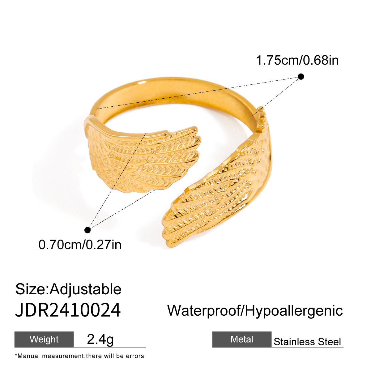 Wing titanium steel ring