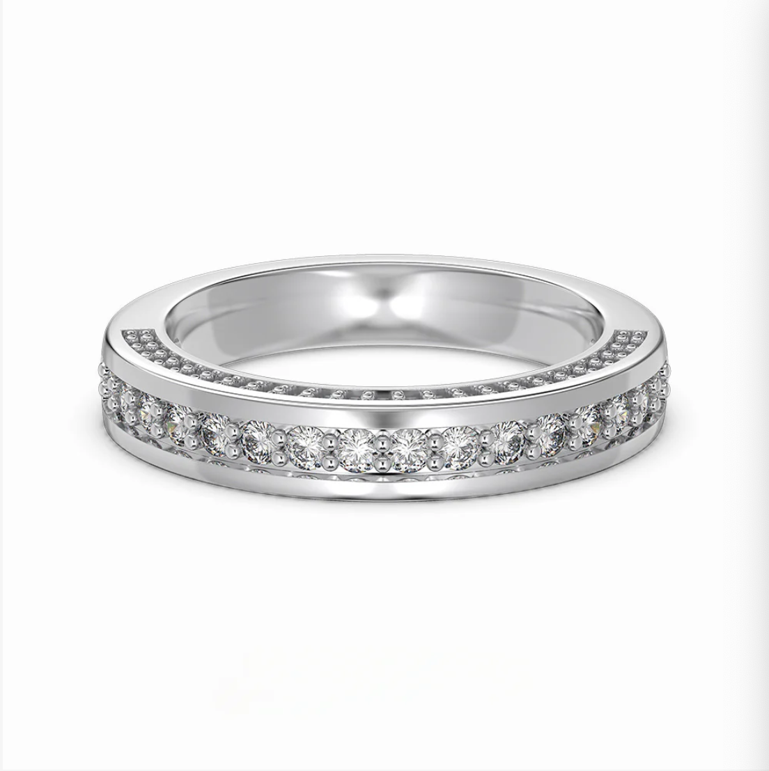 S925 Sterling Silver Brilliant Diamond Ring