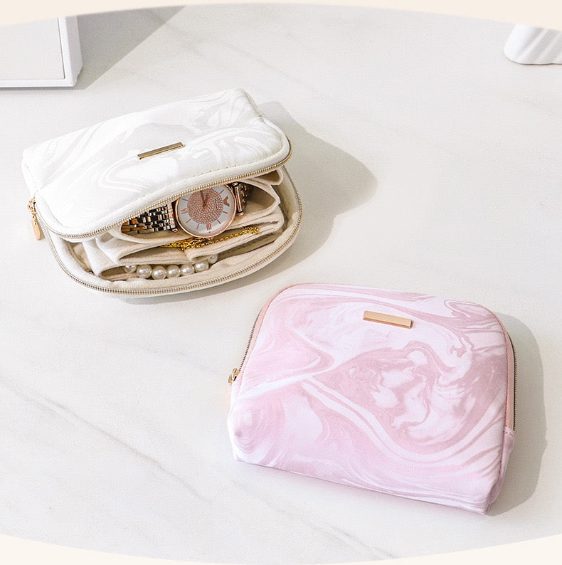 Chinese-style portable travel jewelry pouch, organizing jewelry, rings, pendants, and bracelets