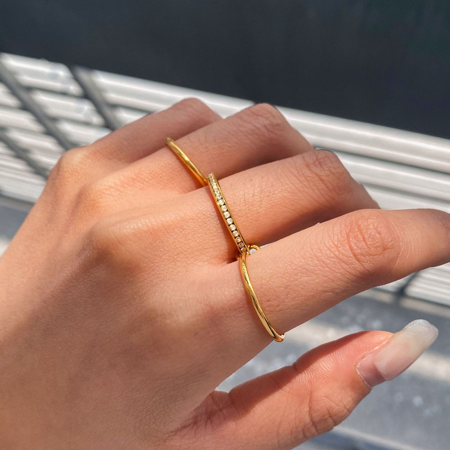 Titanium steel multi-layer stacked ring