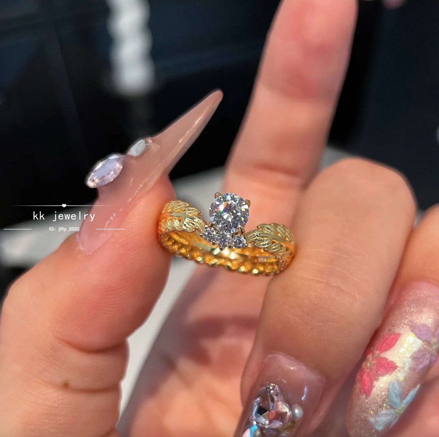 Fingertip Genie~ S925 Silver-plated 50-cent Wheat Ear Ring