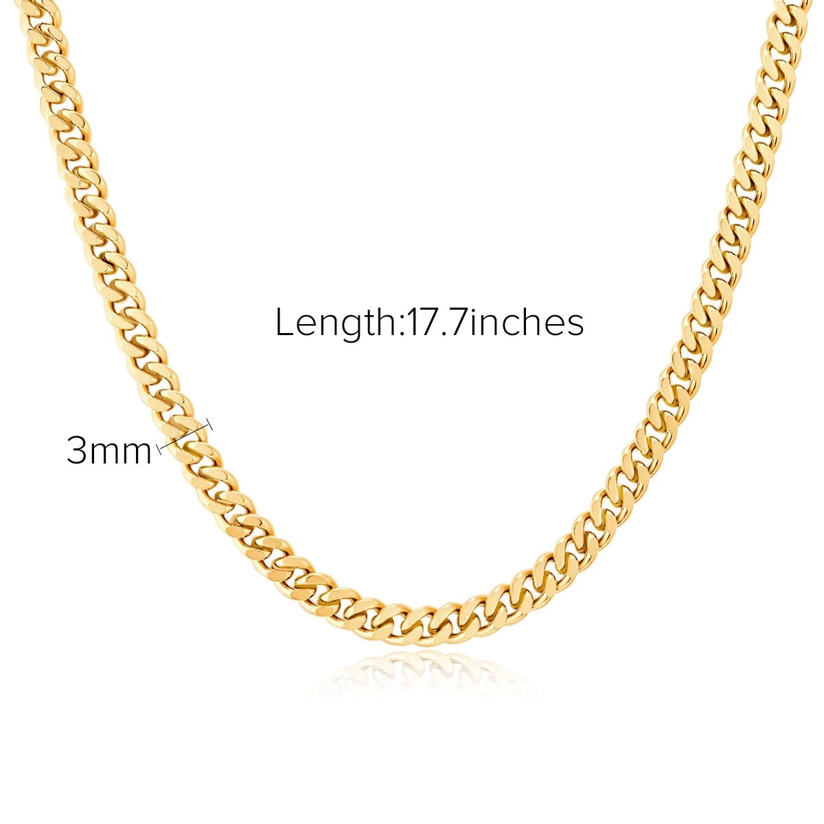 Stainless steel gold-plated multi-layer necklace collarbone neck chain