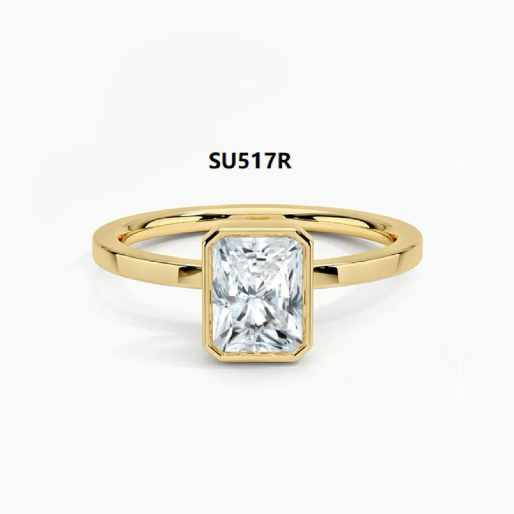 925 sterling silver with moissanite 1 carat wedding ring explosive ring