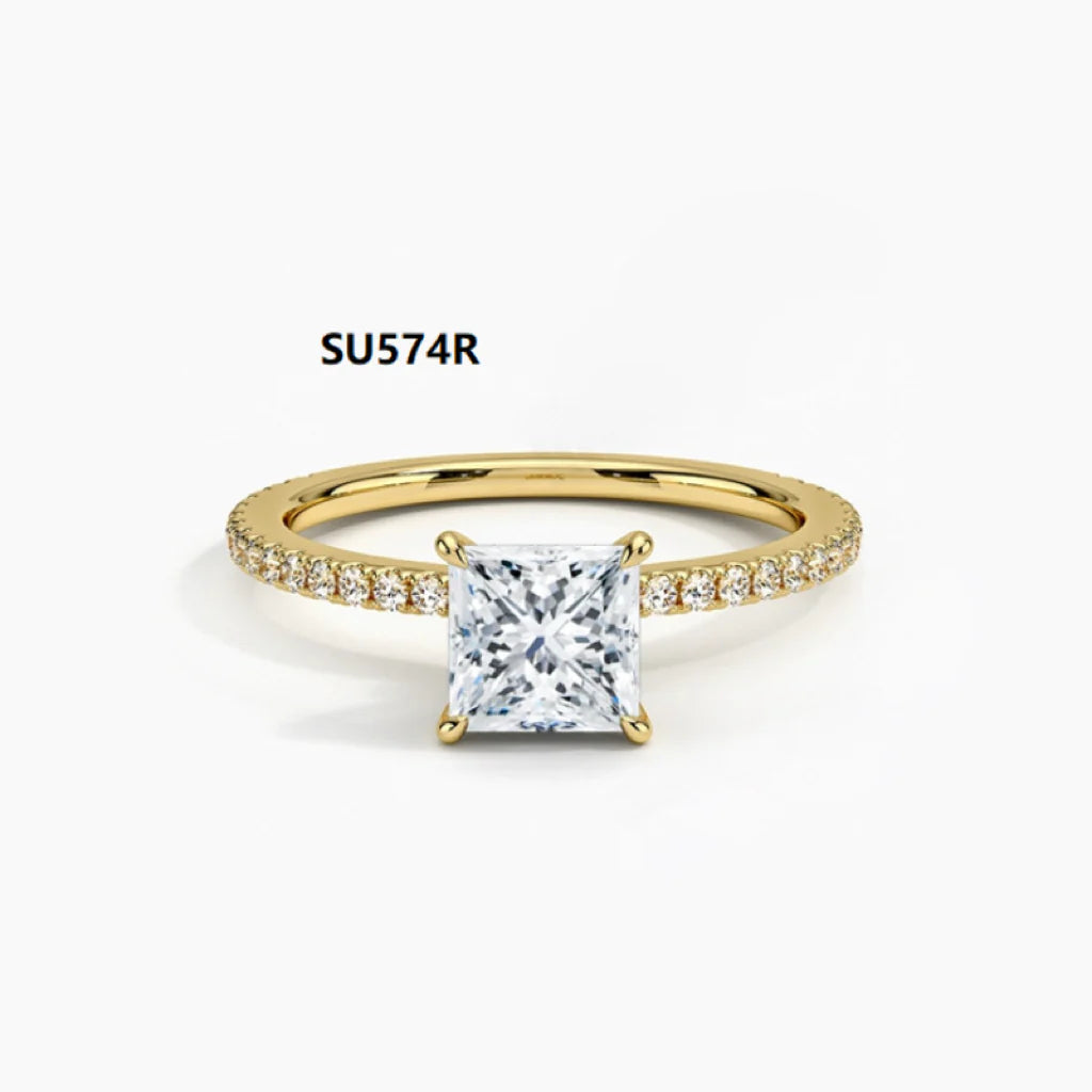 Heart shape 925 sterling silver with moissanite 1 carat wedding ring