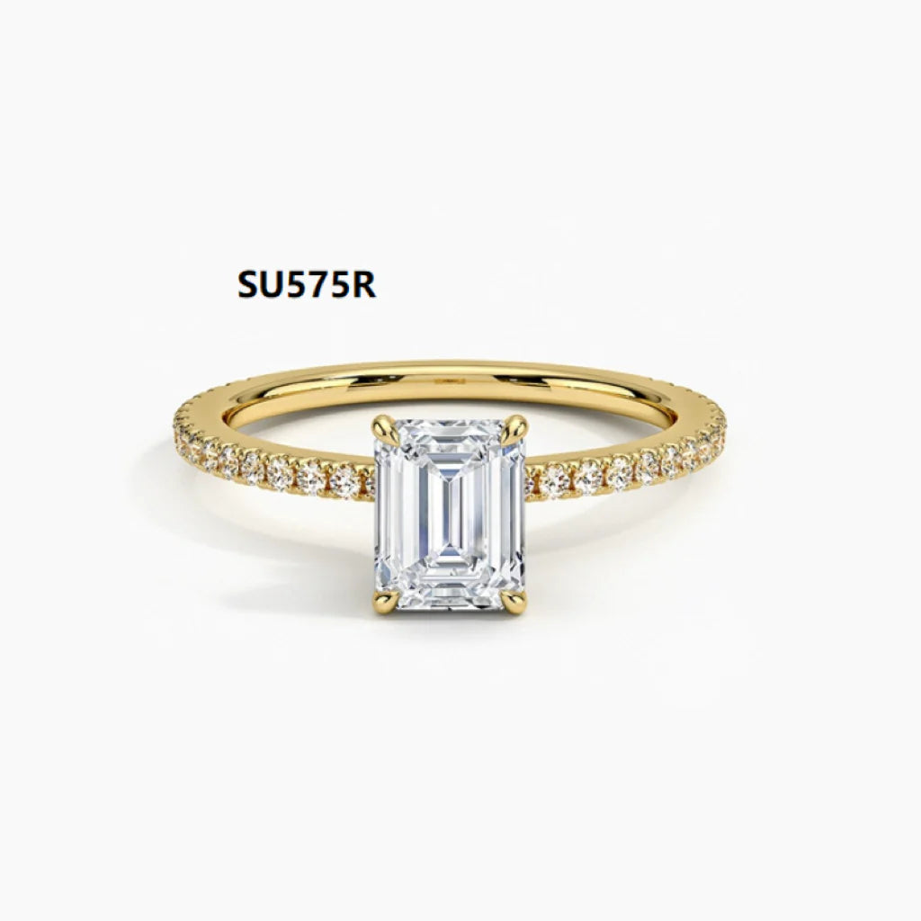 Heart shape 925 sterling silver with moissanite 1 carat wedding ring