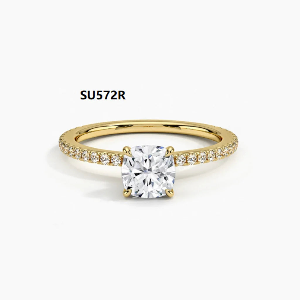 Heart shape 925 sterling silver with moissanite 1 carat wedding ring