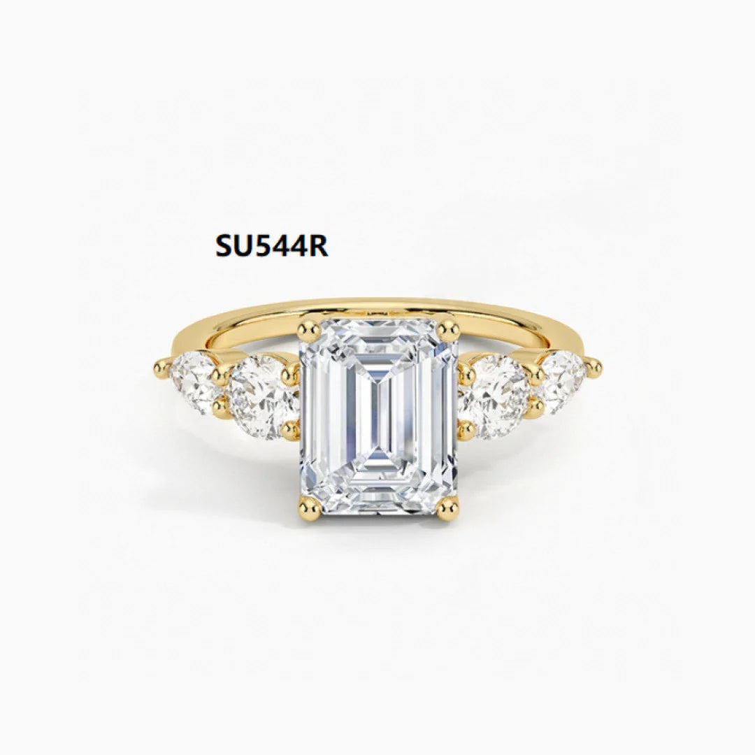 925 sterling silver and moissanite D 1 carat wedding ring