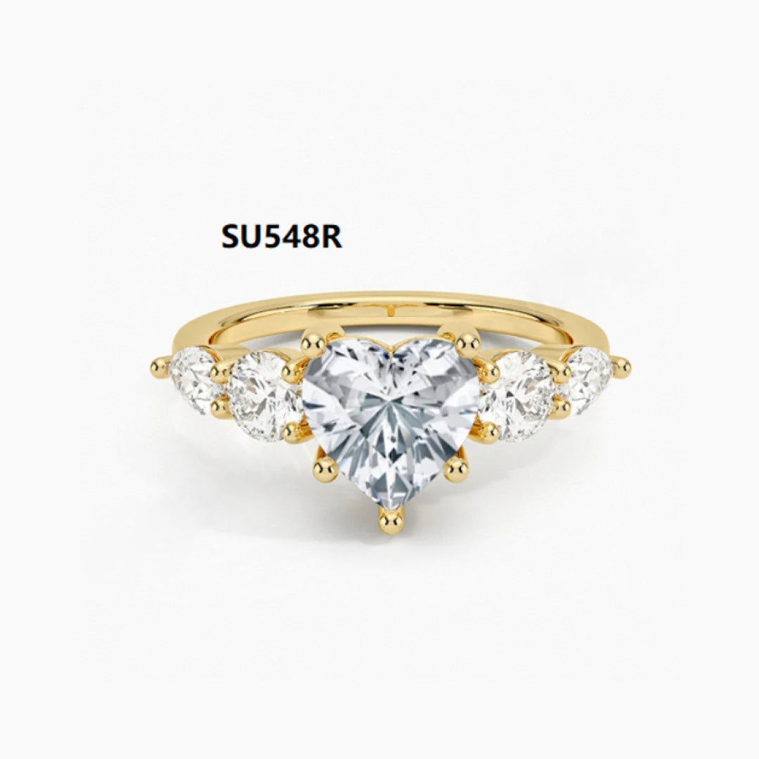 925 sterling silver and moissanite D 1 carat wedding ring