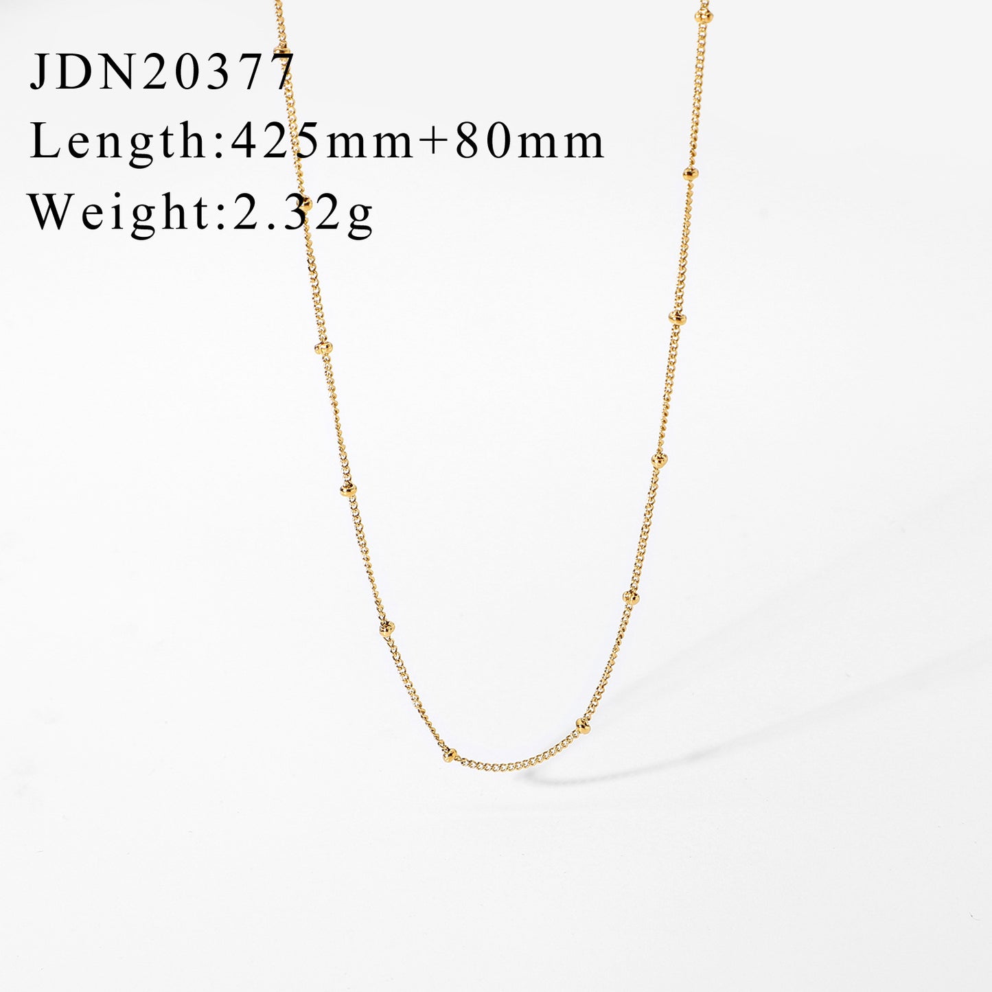 Stainless steel gold-plated multi-layer necklace collarbone neck chain