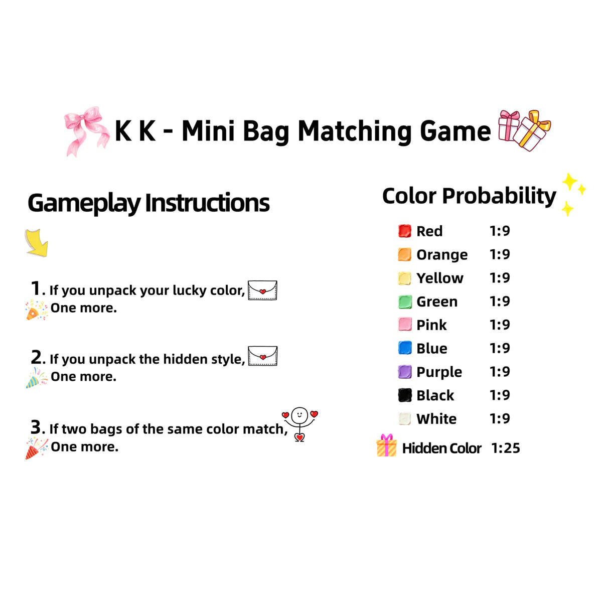 Mini Bag Matching Game