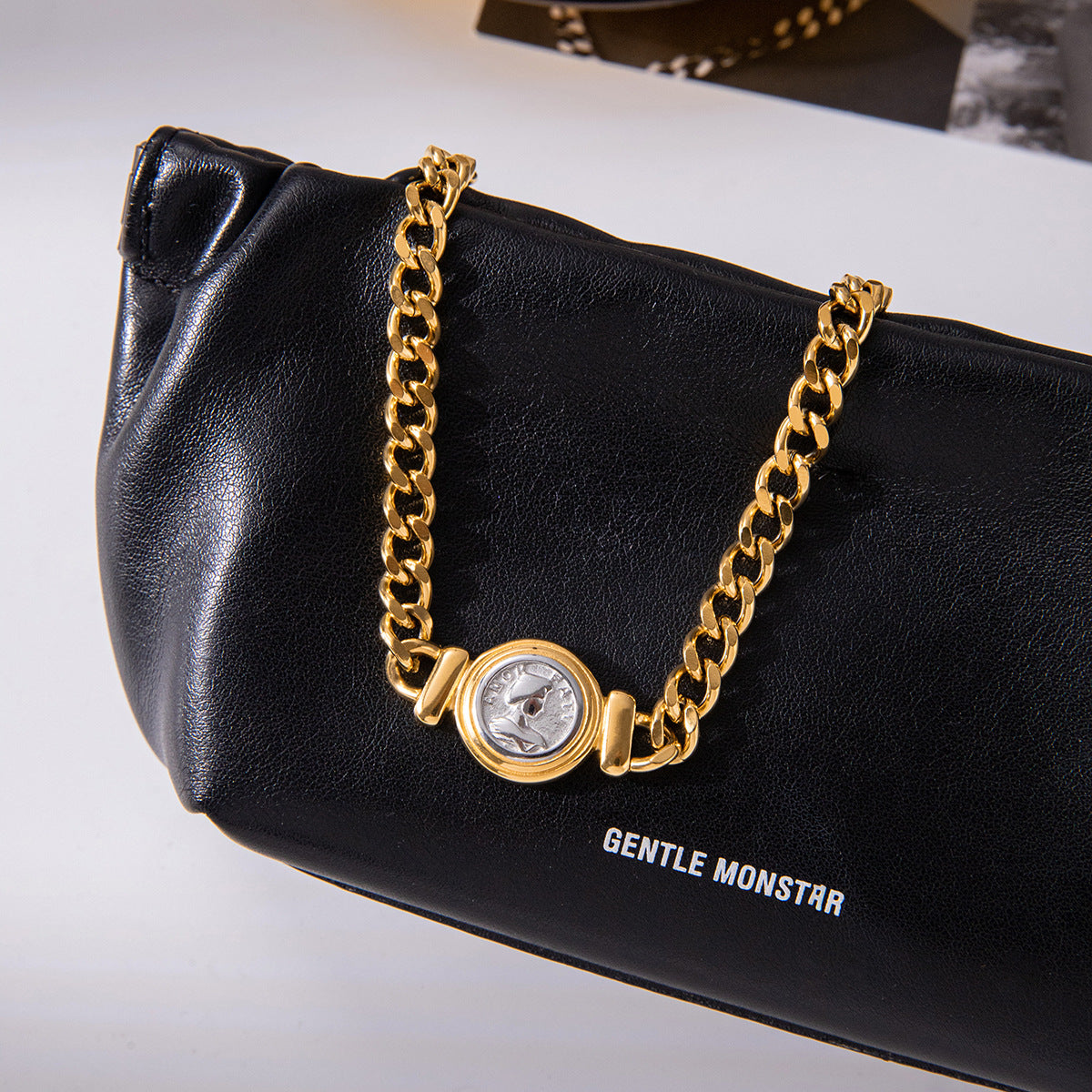 Coin Titanium Steel Necklace