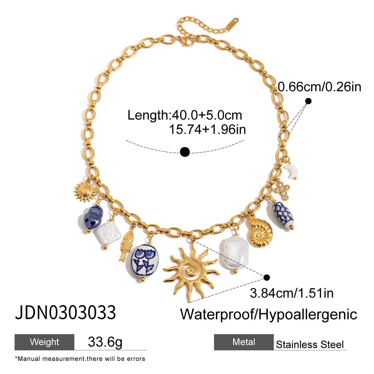 Pentagram stainless steel necklace