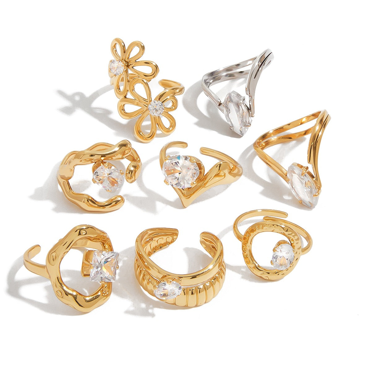 Zircon titanium steel does not fade ring