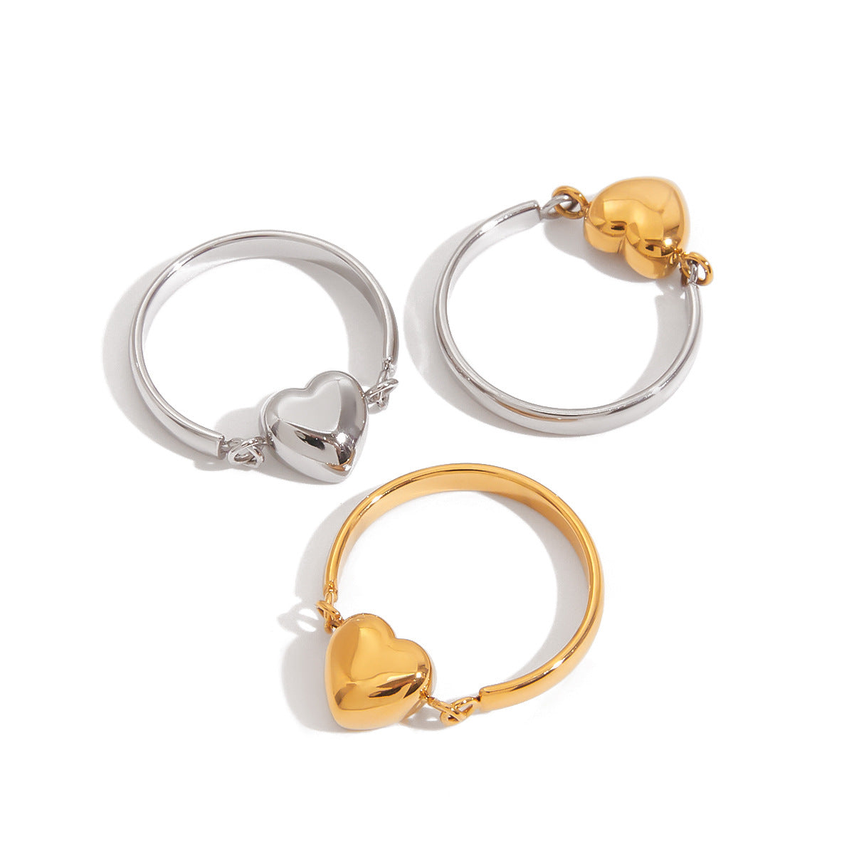 Love titanium steel does not fade ring