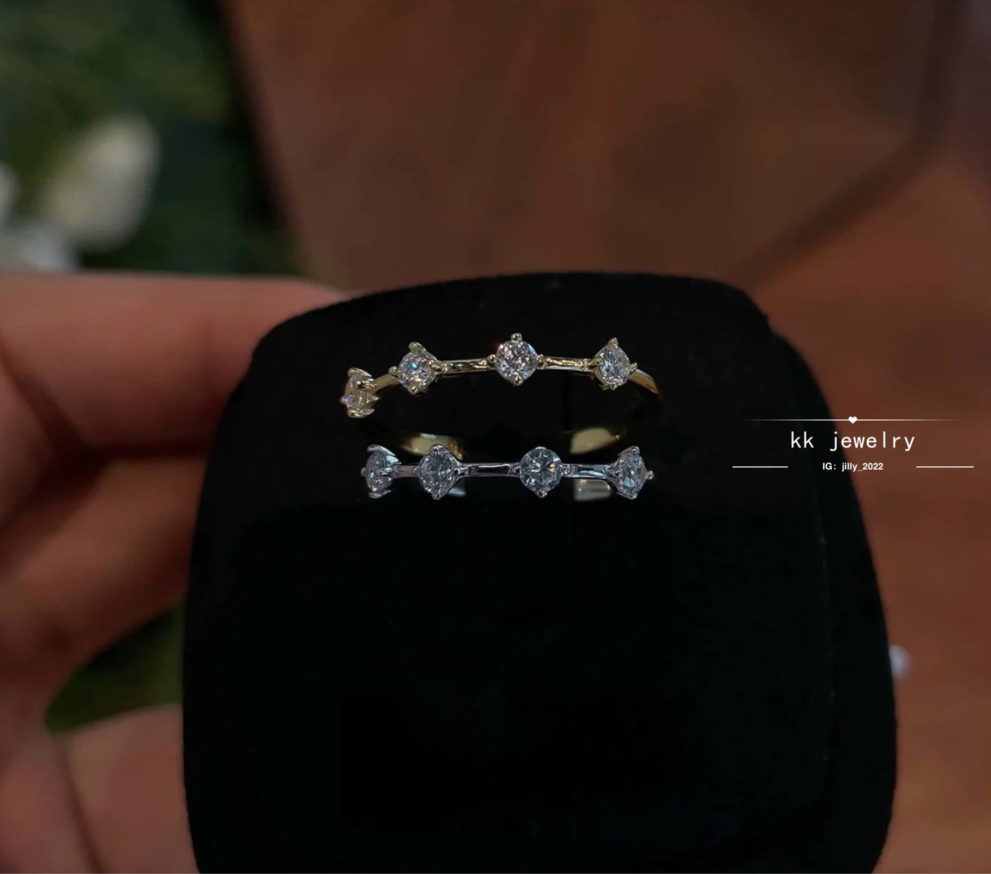 S925 silver-plated minimalist wind band ring