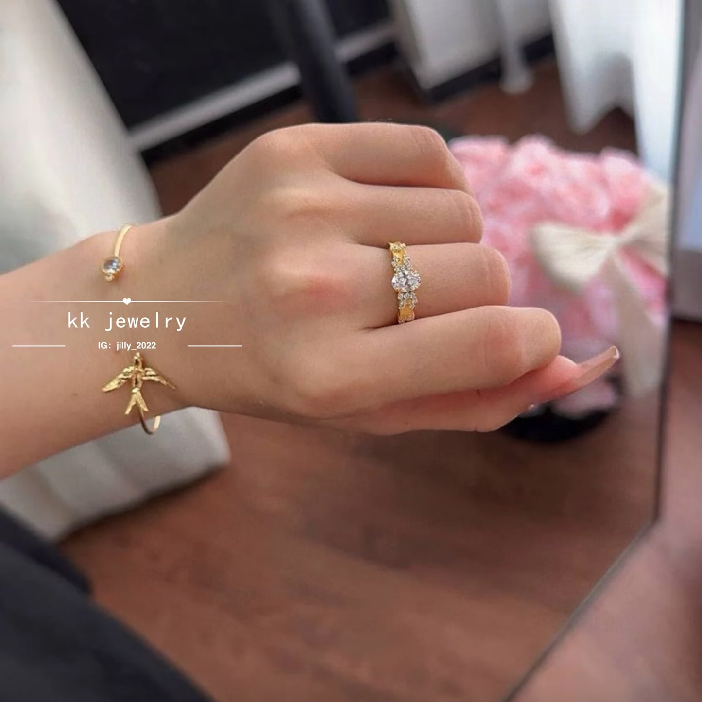 Fingertip Genie~ S925 Silver-plated 5 * 7 Medieval Ring