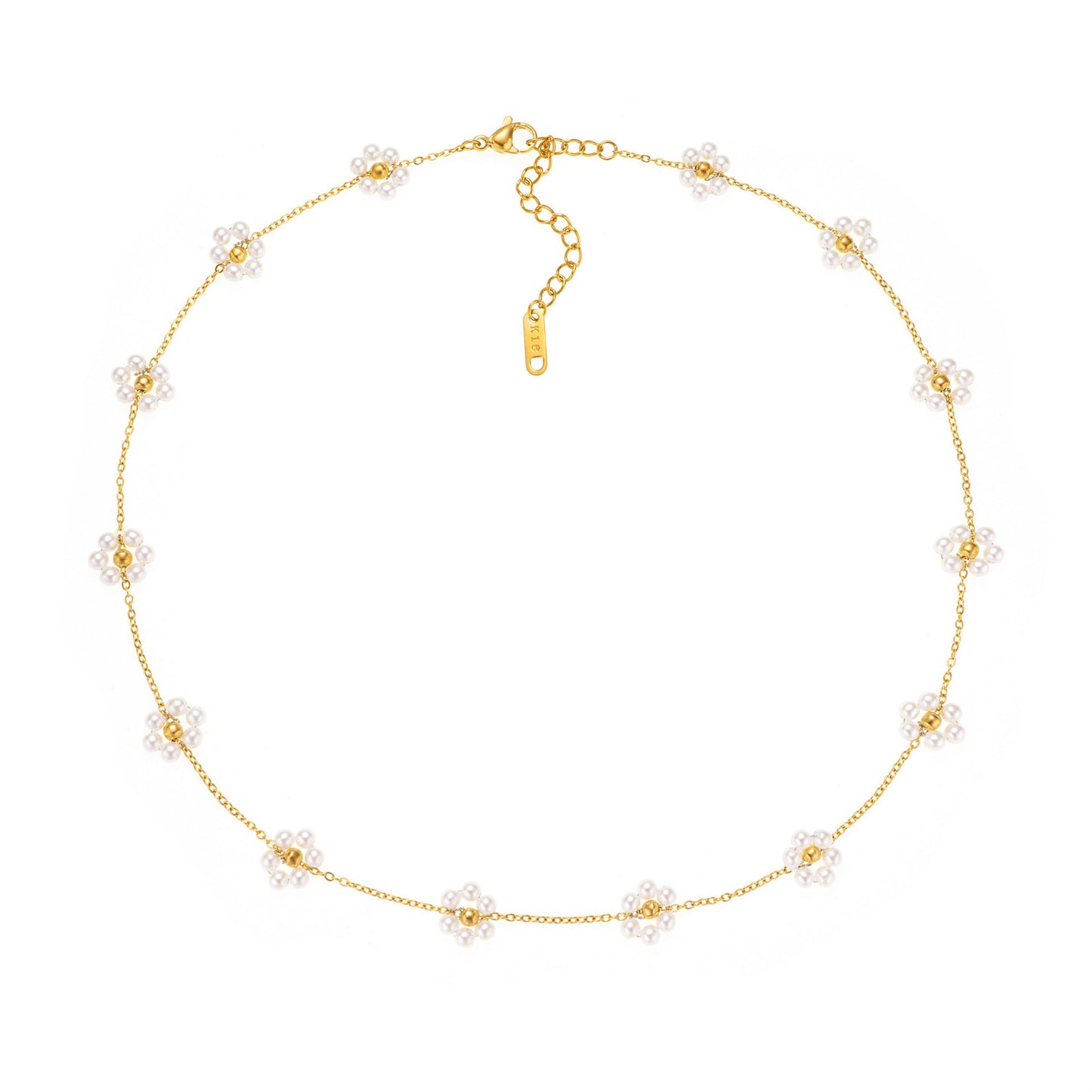 Pearl floret necklace bracelet