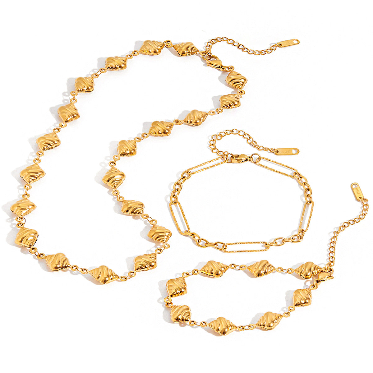 Bread titanium steel necklace