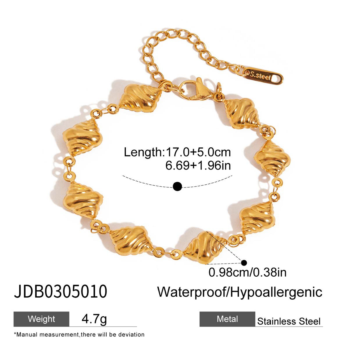 Bread titanium steel necklace