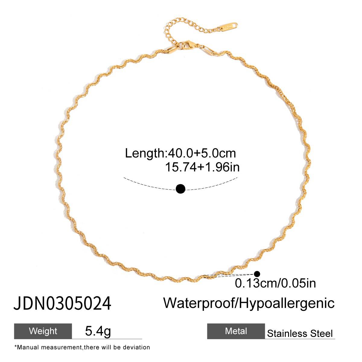 Snake bone chain Collarbone chain Titanium steel necklace