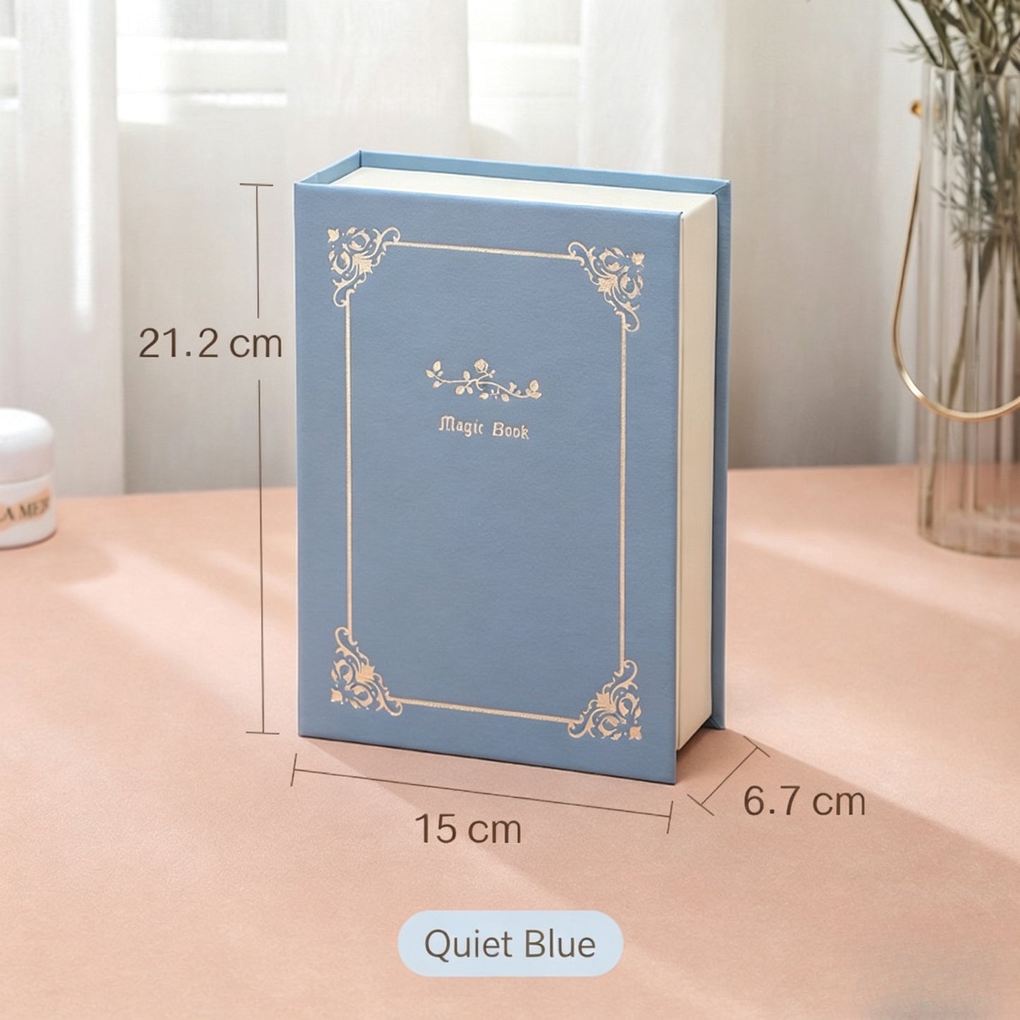 Creative book-style jewelry box for storing rings, necklaces, earrings, and studs; portable and large-capacity jewelry organizer