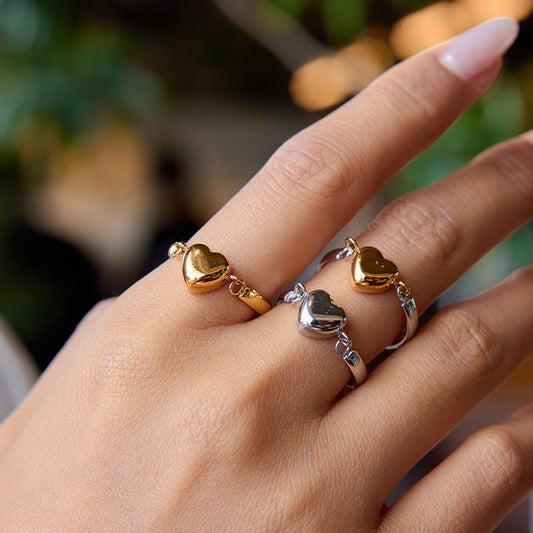 Love titanium steel does not fade ring