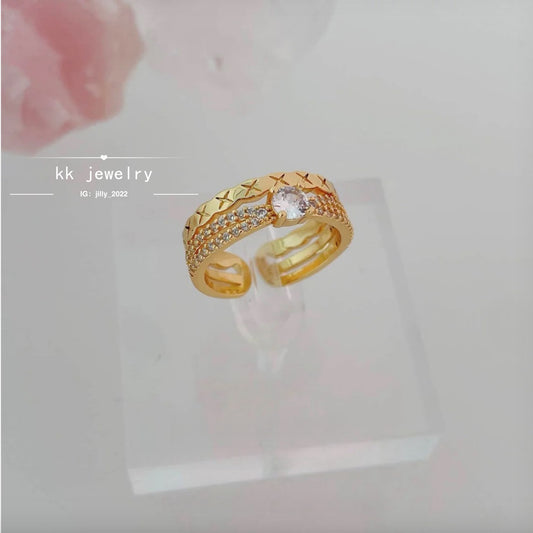 Plain ring index finger ring beautiful open ring