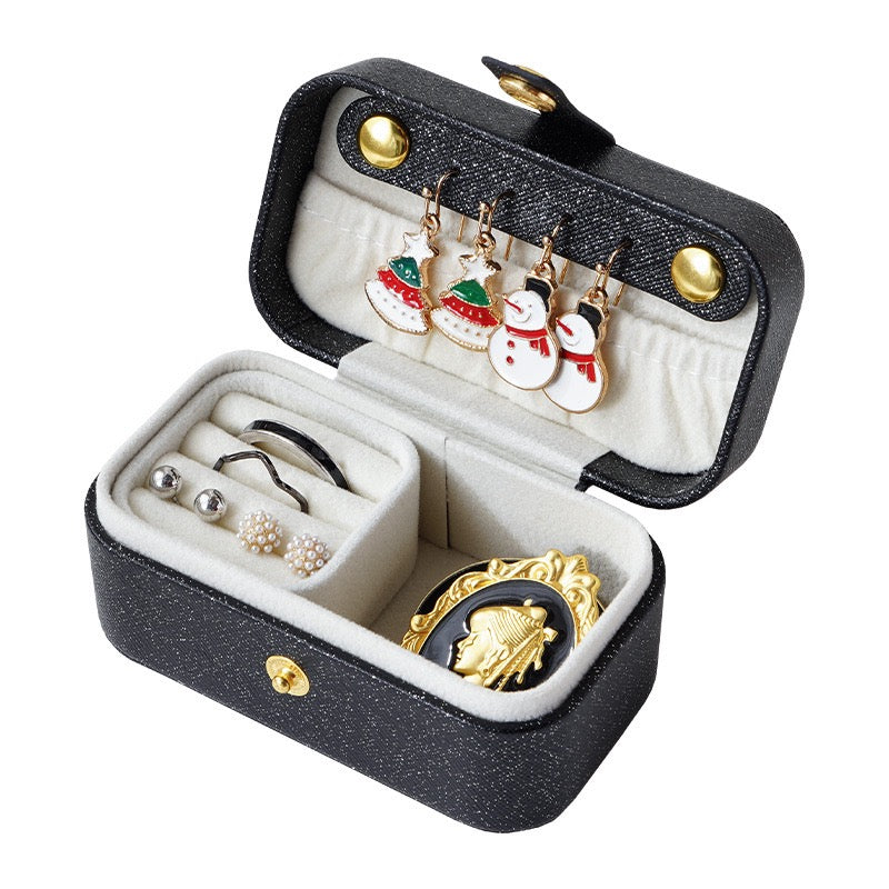 Simple and portable jewelry box, travel jewelry storage box, ring, earring, ear chain, lipstick, small jewelry box