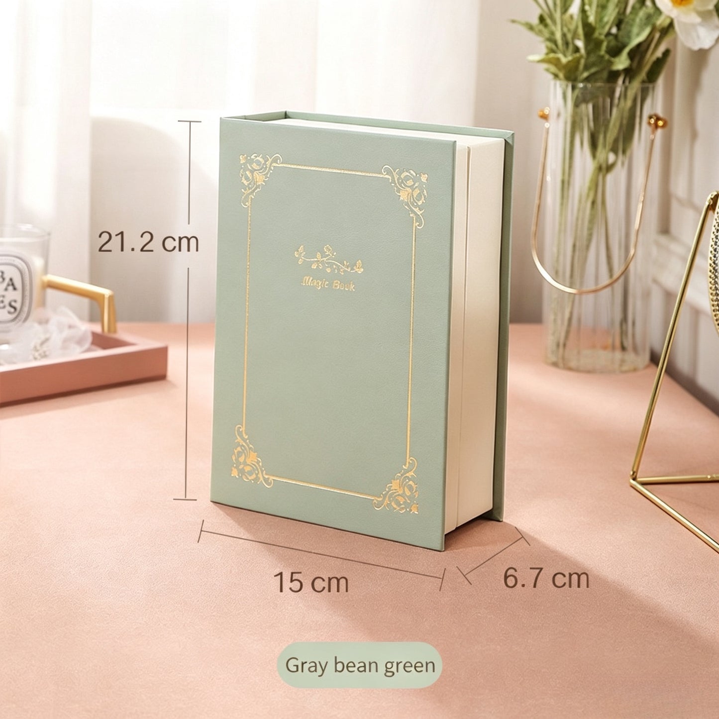 Creative book-style jewelry box for storing rings, necklaces, earrings, and studs; portable and large-capacity jewelry organizer