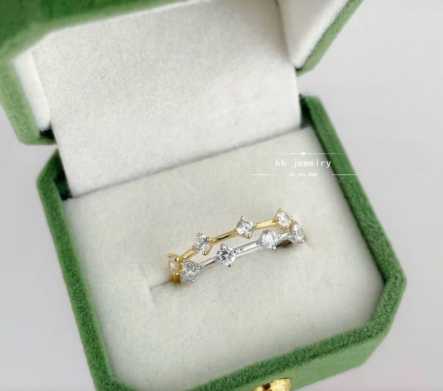 S925 silver-plated minimalist wind band ring