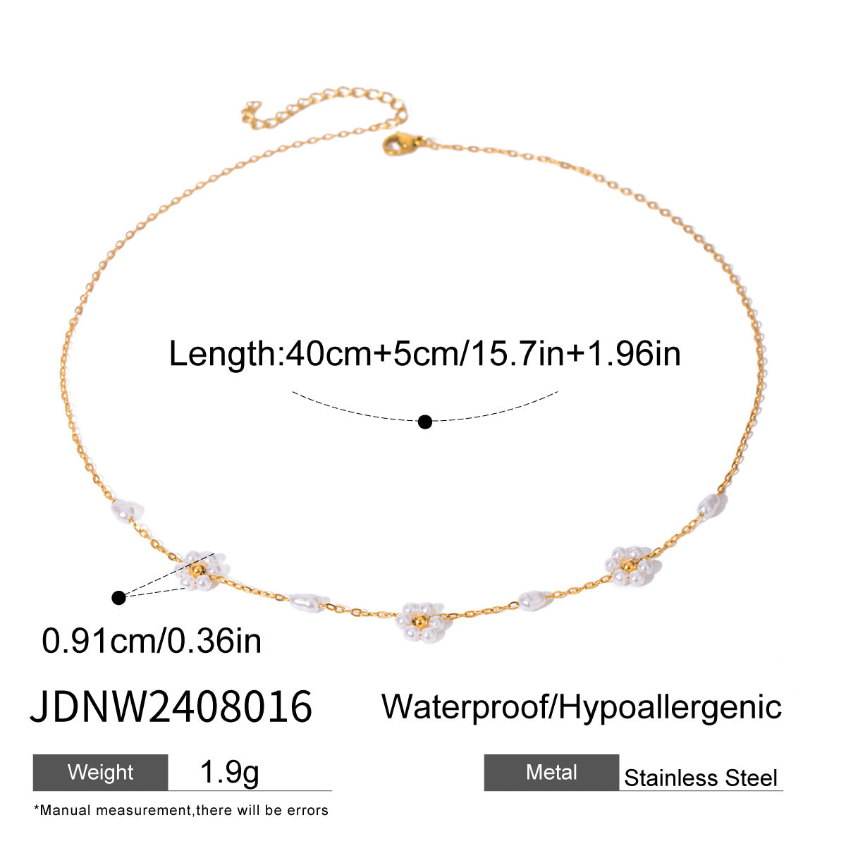 Bohemian Holiday Necklace Titanium Steel Clavicle Chain