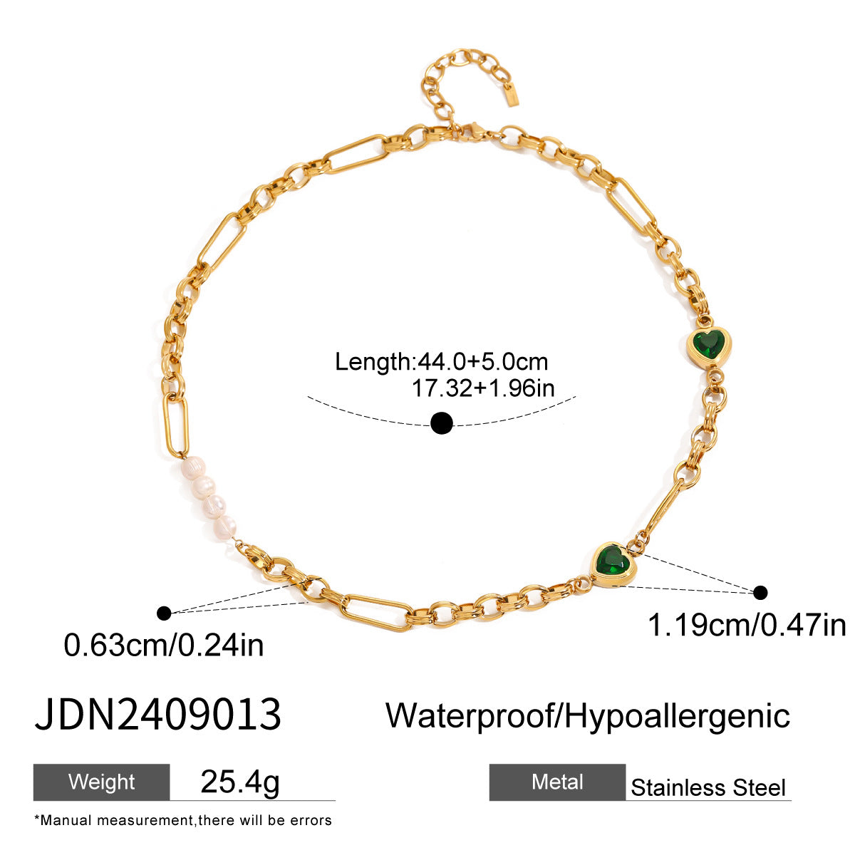 Titanium steel collarbone chain stacked necklace