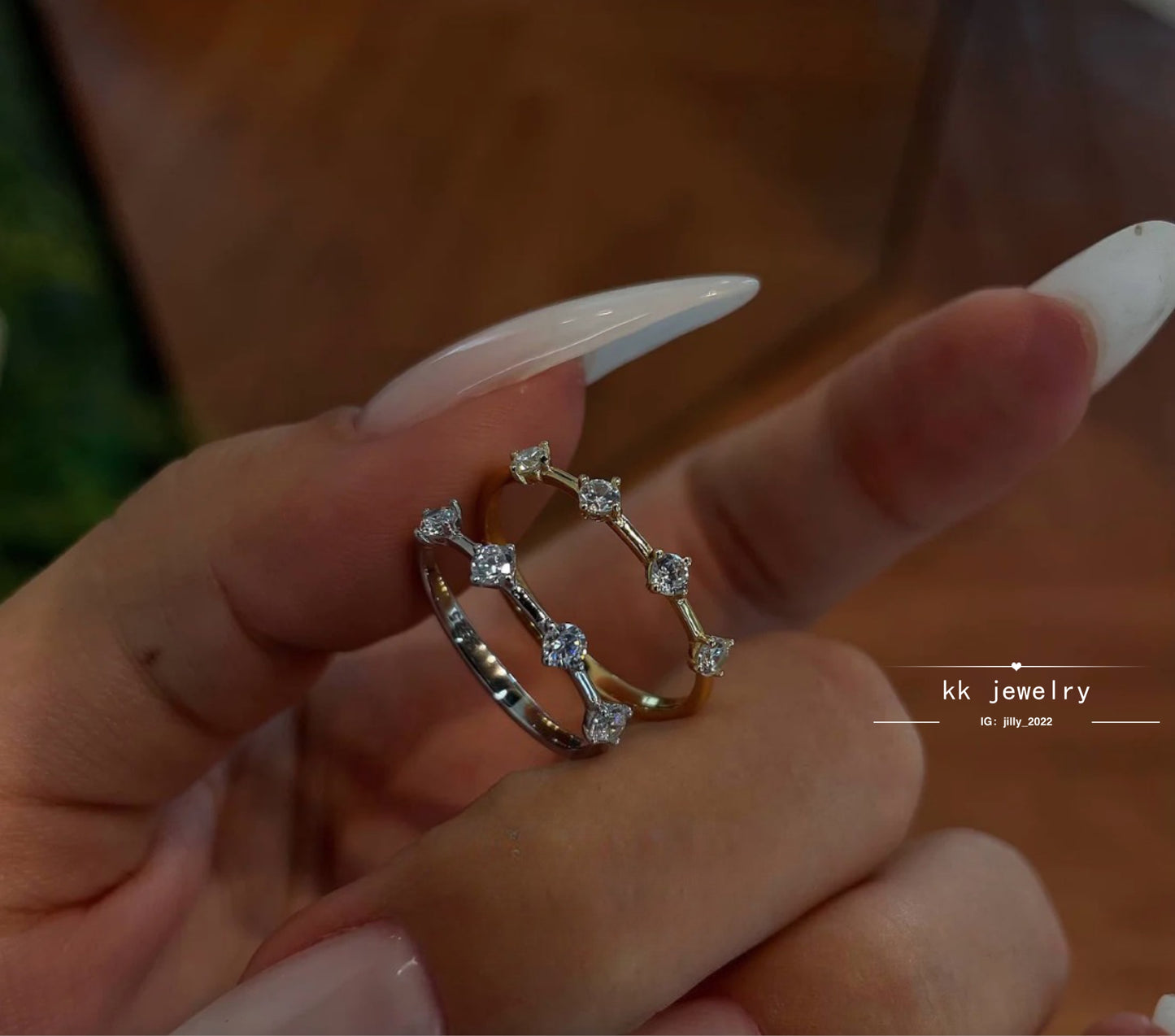 S925 silver-plated minimalist wind band ring