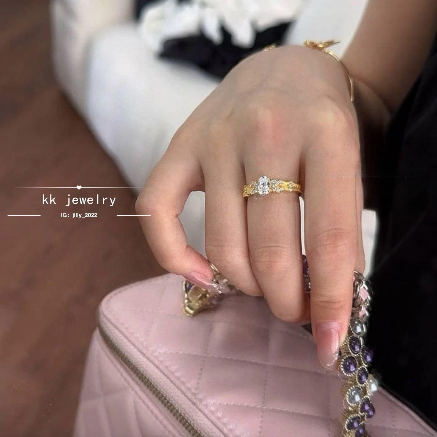 Fingertip Genie~ S925 Silver-plated 5 * 7 Medieval Ring