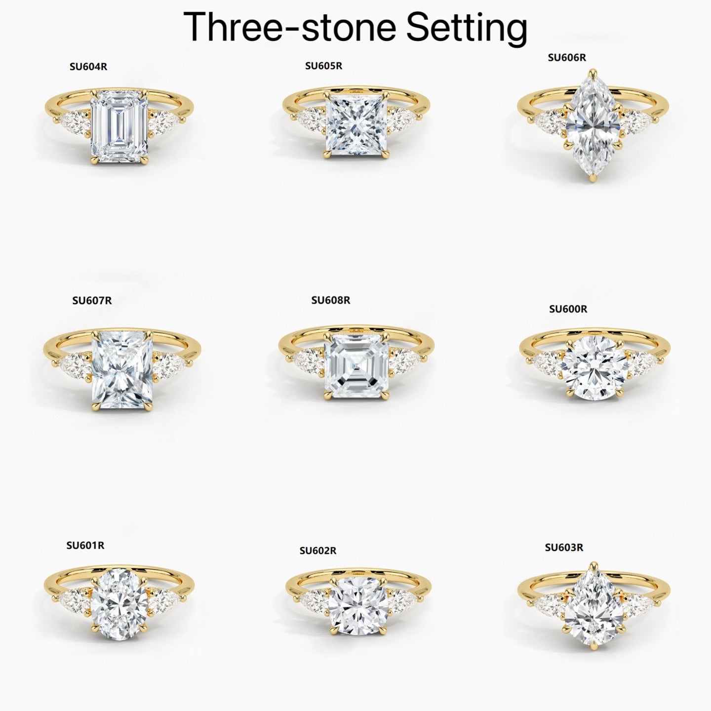 925 sterling silver set with moissanite, 1 carat wedding ring, olive cushion ring