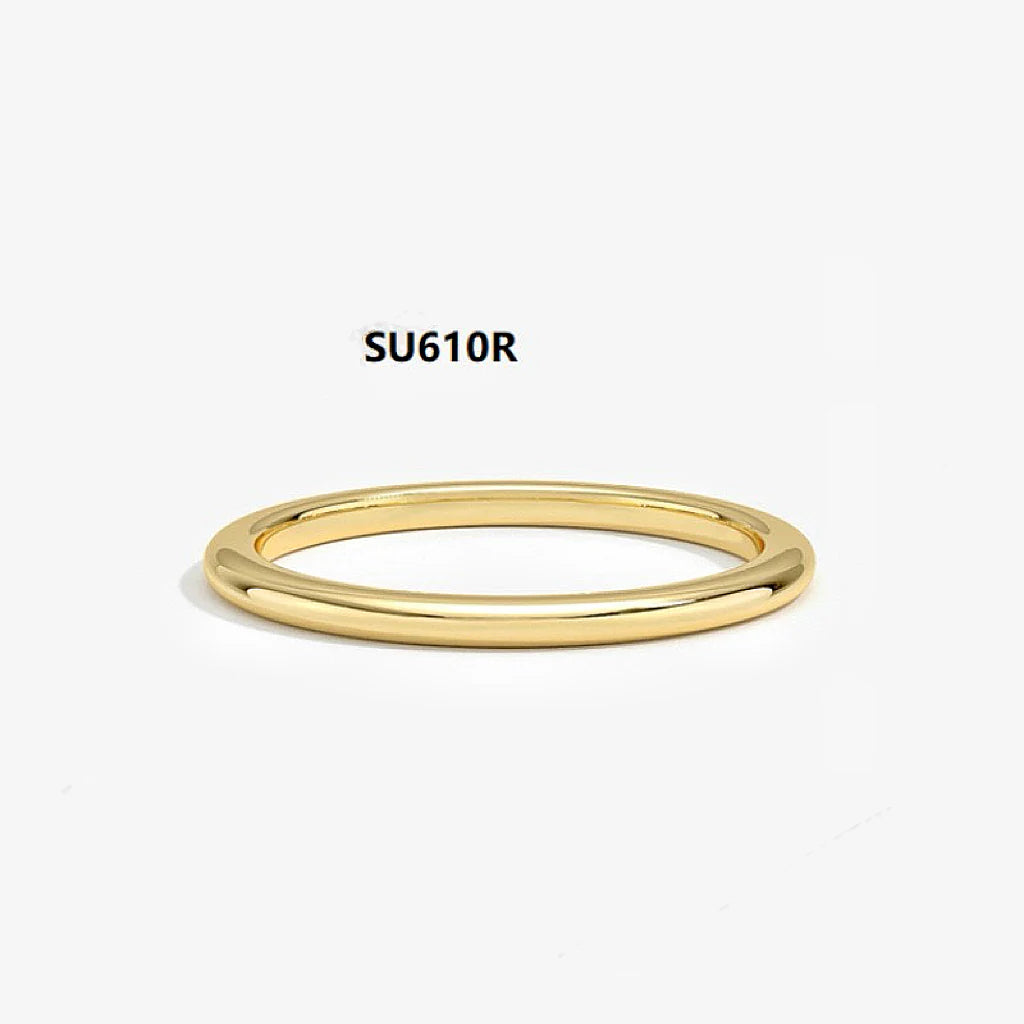 925 Sterling Silver Dainty Stackable Ring Set with Moissanite