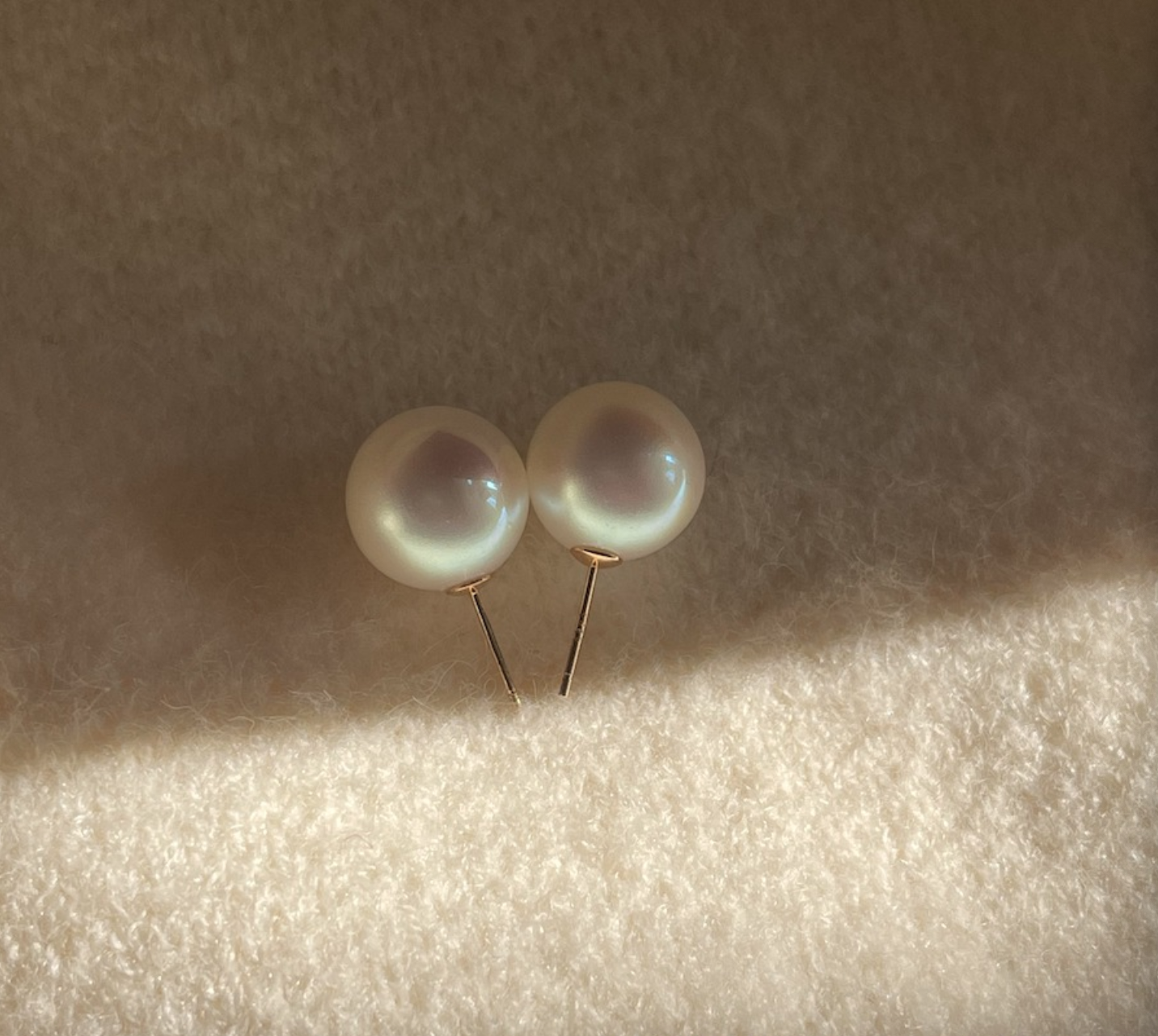 925 silver needle dazzling artificial crystal large pearl stud earrings