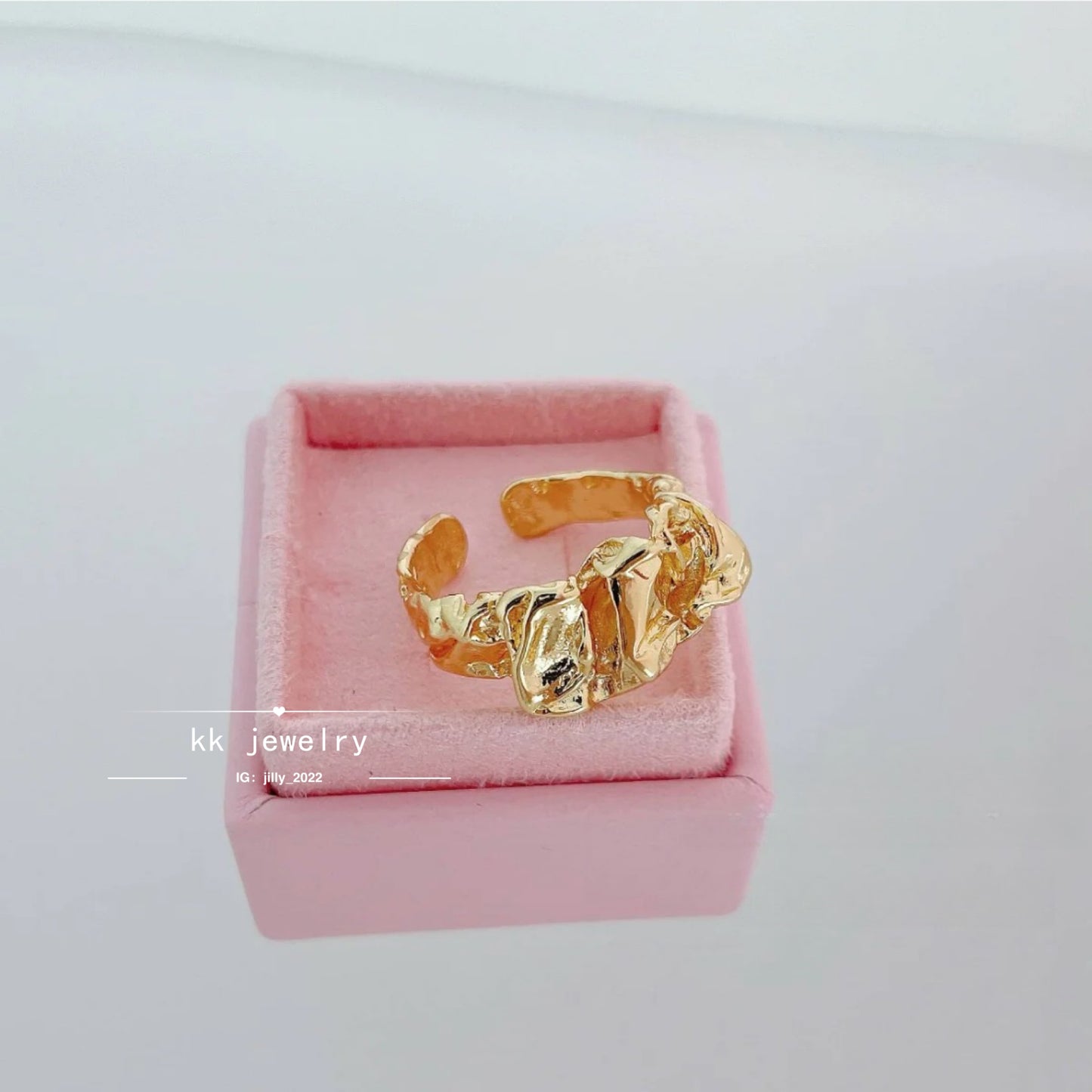 Tin foil lava irregular opening ring