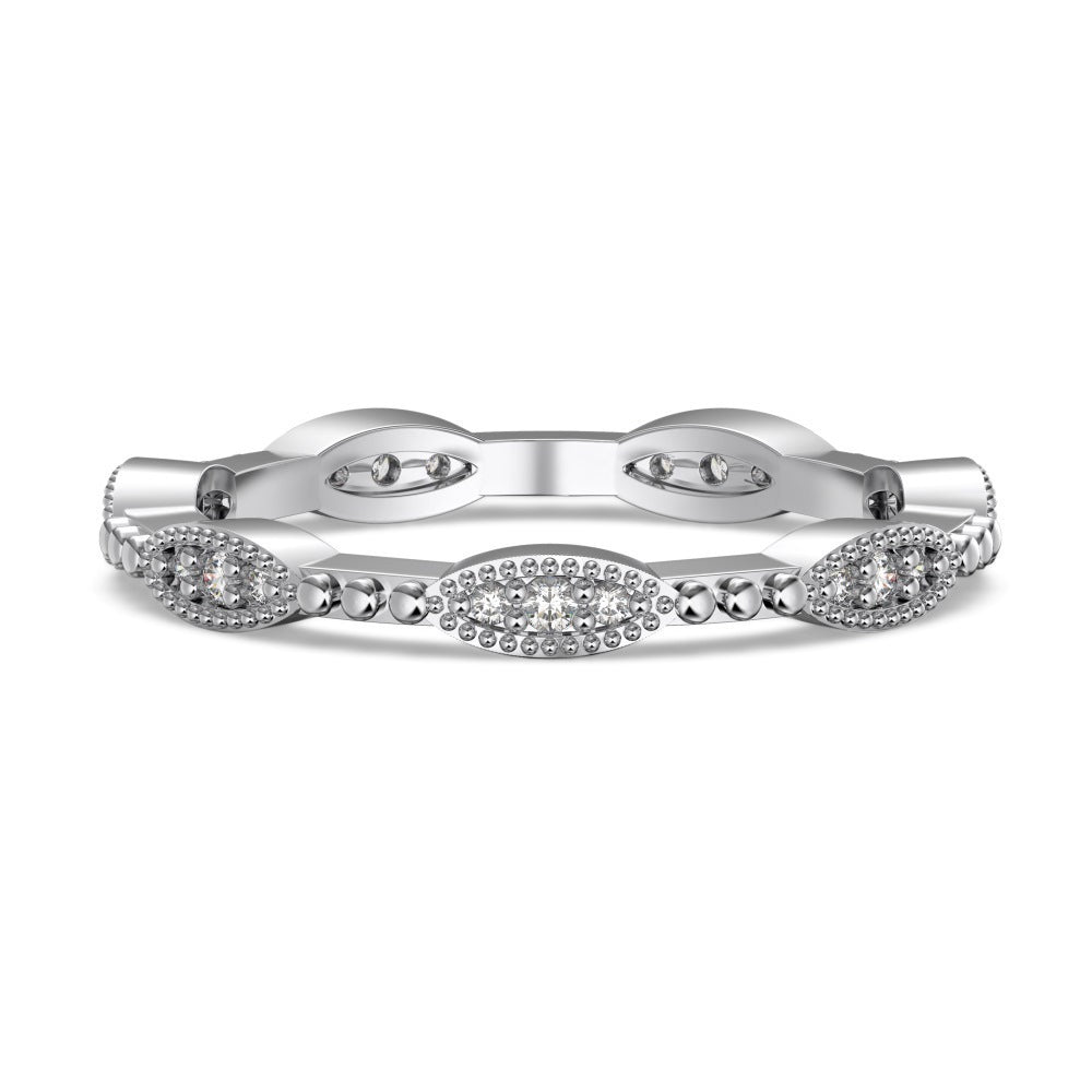 S925 Sterling Silver Plain Silver Male and Female Couple Ring-1