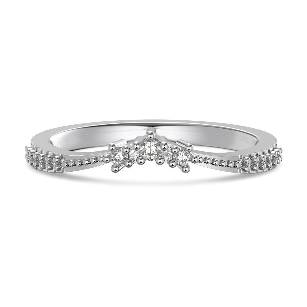 S925 Sterling Silver Plain Silver Male and Female Couple Ring-1