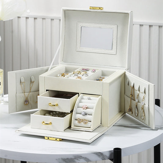 Large-capacity earring storage box for jewelry rings earrings and earrings Large-capacity jewelry storage box for earrings