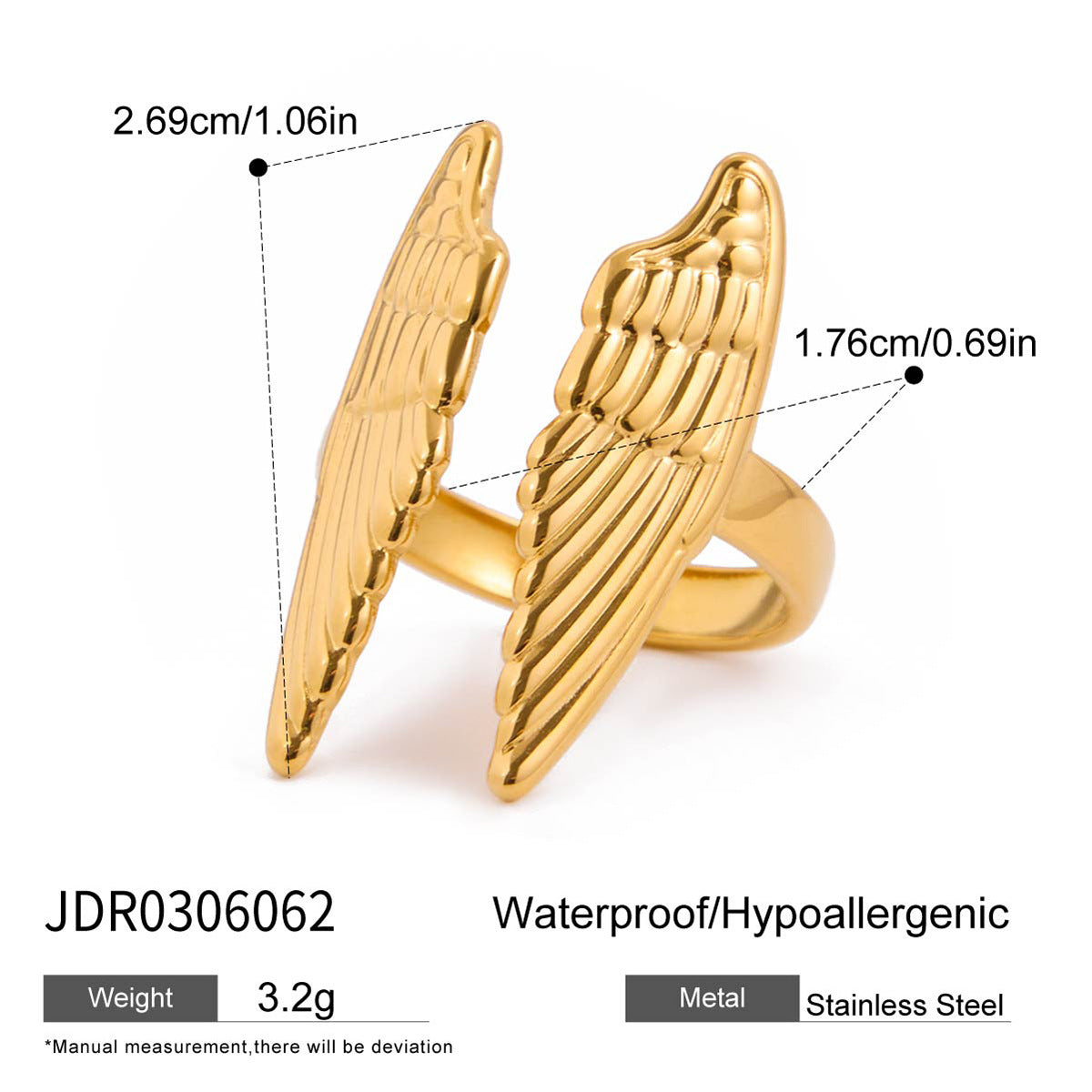 Wing titanium steel ring